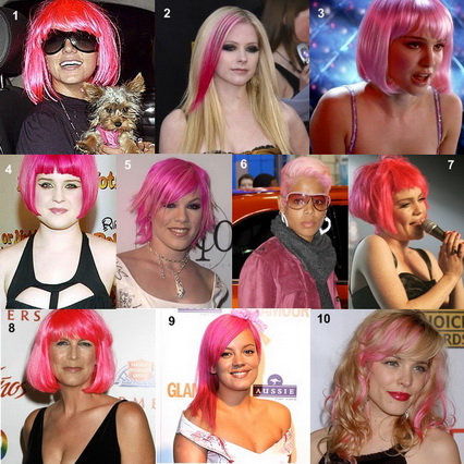 natalie portman pink hair